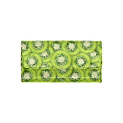 Kiwi Pattern Print Design KW01 Women's Trifold Wallet