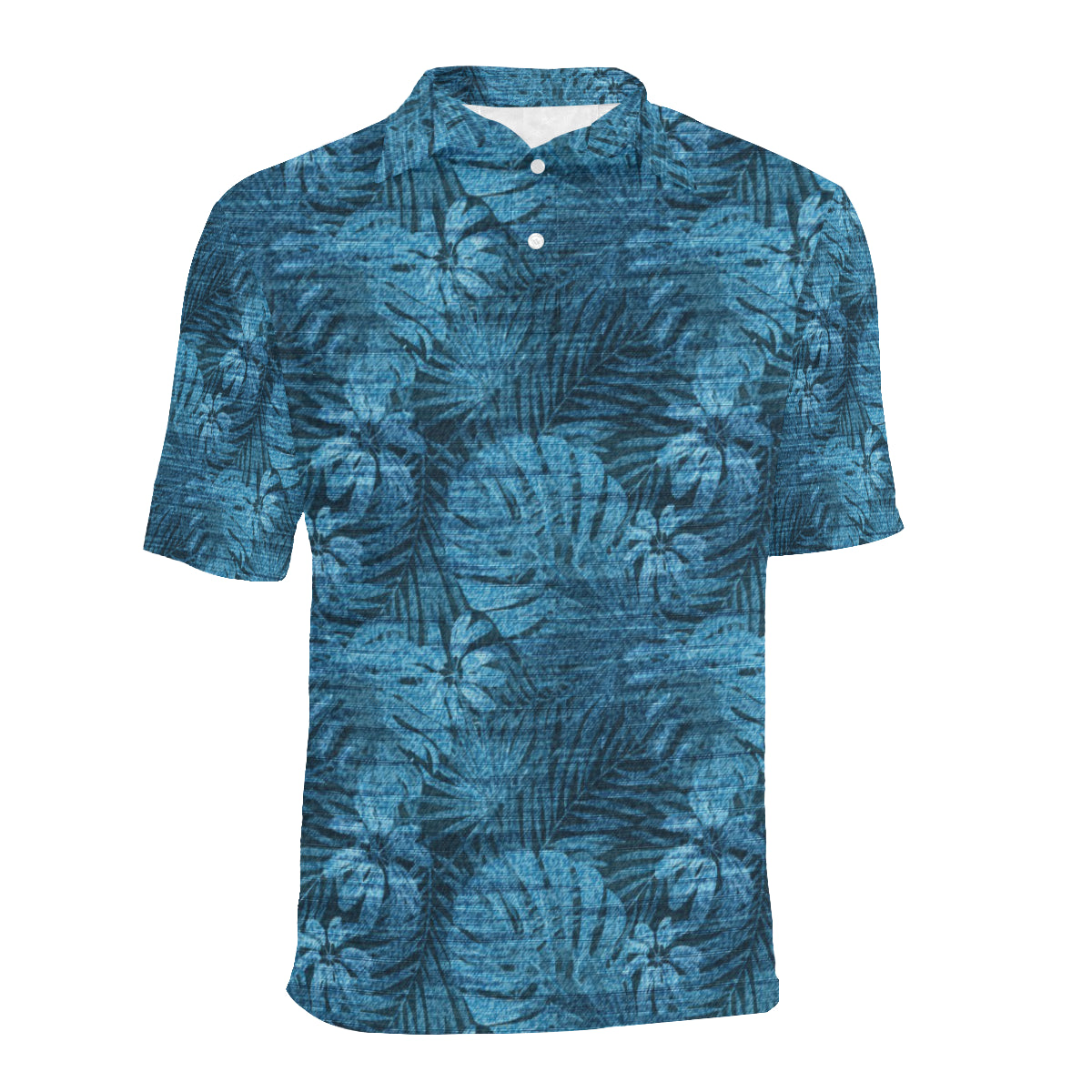 Jean Tropical Pattern Print Design 04 Men Polo Shirt