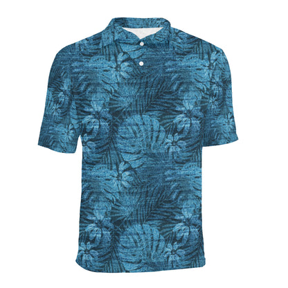 Jean Tropical Pattern Print Design 04 Men Polo Shirt