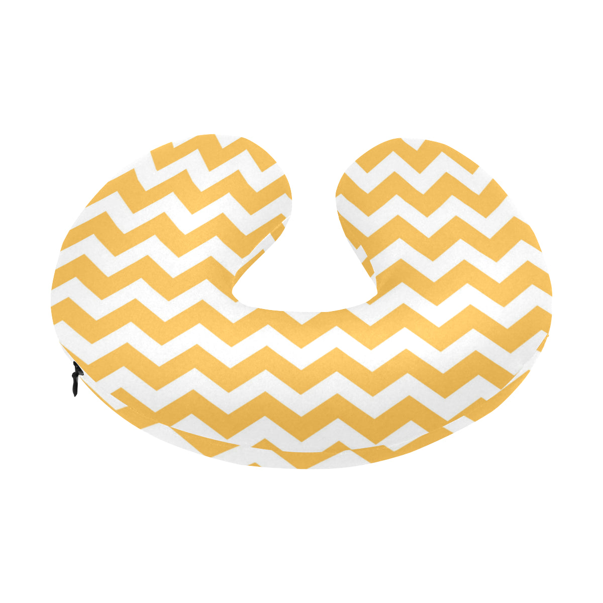 Chevron Orange Pattern Print Design 01 U-Shaped Travel Neck Pillow