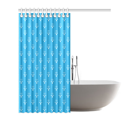 Libra Pattern Print Design 02 Shower Curtain