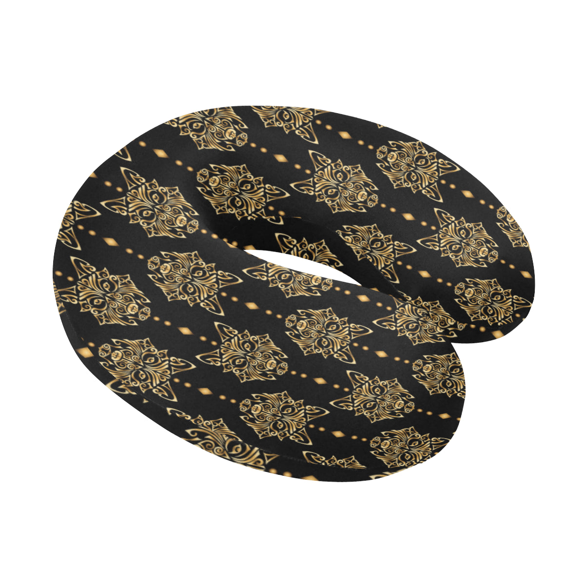 Aztec Wolf Pattern Print Design 04 U-Shaped Travel Neck Pillow