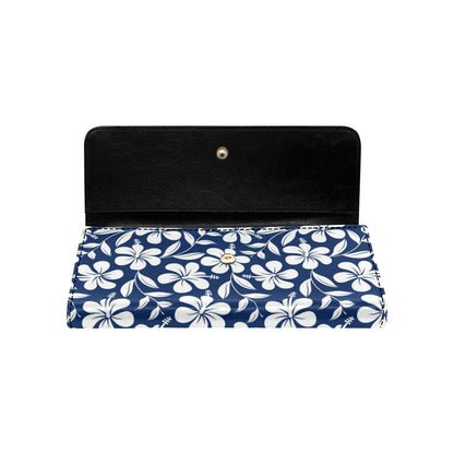Hibiscus Pattern Print Design HB031 Women's Trifold Wallet