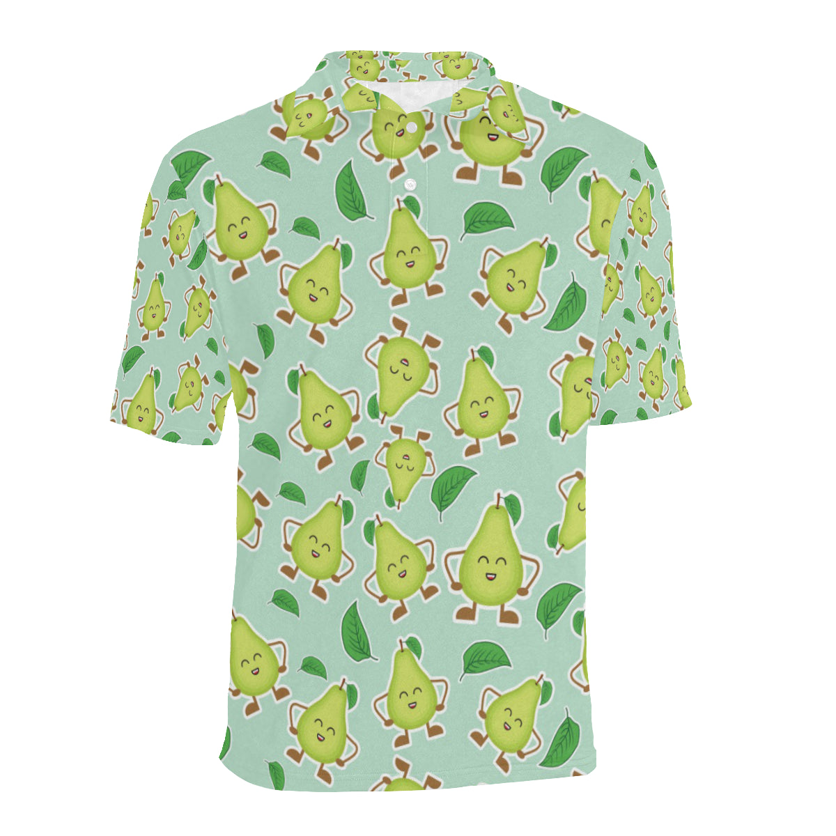 Avocado Pattern Print Design AC011 Men Polo Shirt