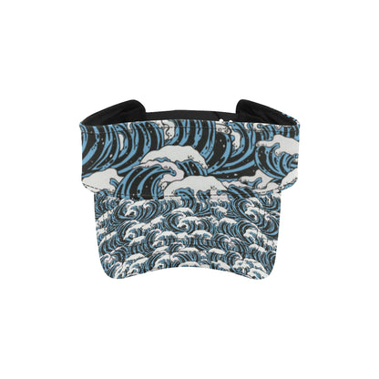 Surf Wave Pattern Print Unisex Sun Visor