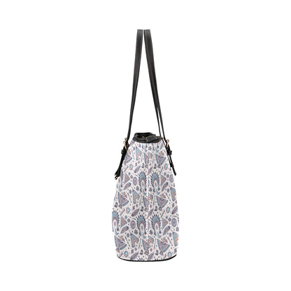 Eagles Native American Indian Symbol Leather Tote Bag