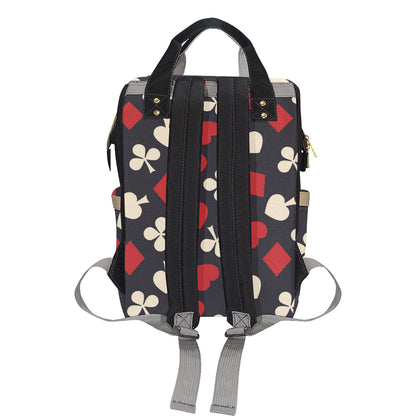 Poker Cards Pattern Print Design A02 Diaper Bag Backpack