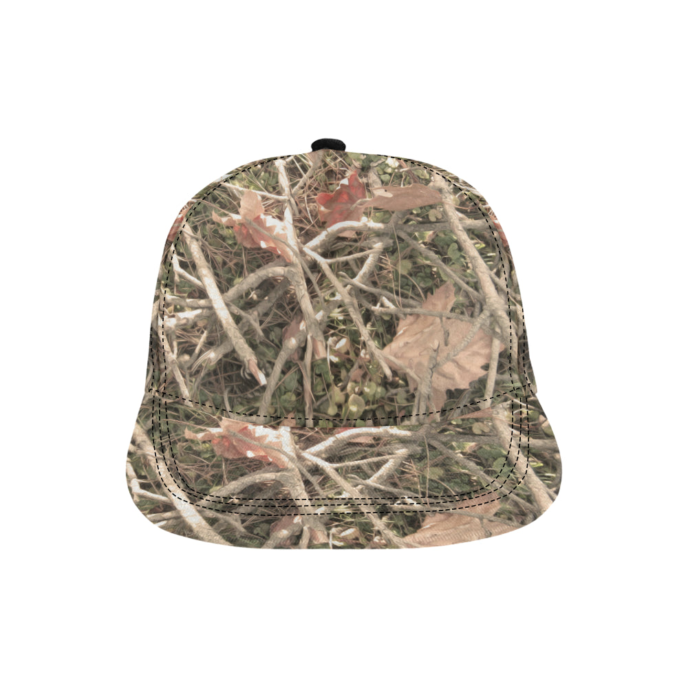 Camouflage Realistic Tree Authumn Print Snapback Cap
