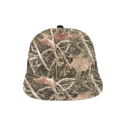 Camouflage Realistic Tree Authumn Print Snapback Cap