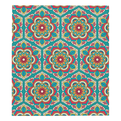 Mandala Pattern Print Design 03 Premium Quilt