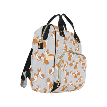 Pembroke Welsh Corgis Pattern Print Design A04 Diaper Bag Backpack