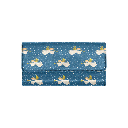 Angel Pattern Print Design 08 Women's Trifold Wallet