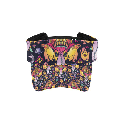 Ganesha Indian Pattern Print Design 03 Unisex Sun Visor