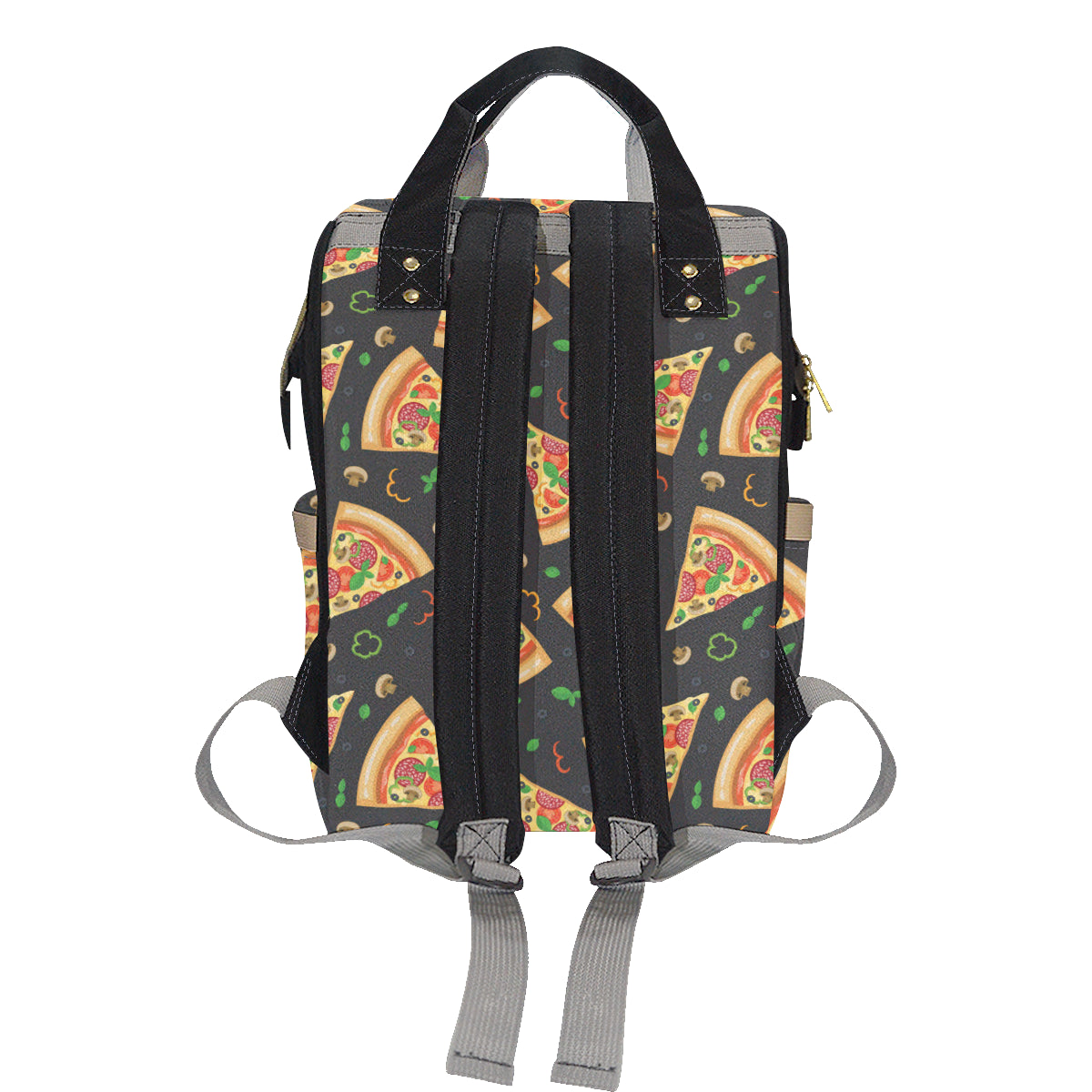 Pizza Pattern Print Design A02 Diaper Bag Backpack