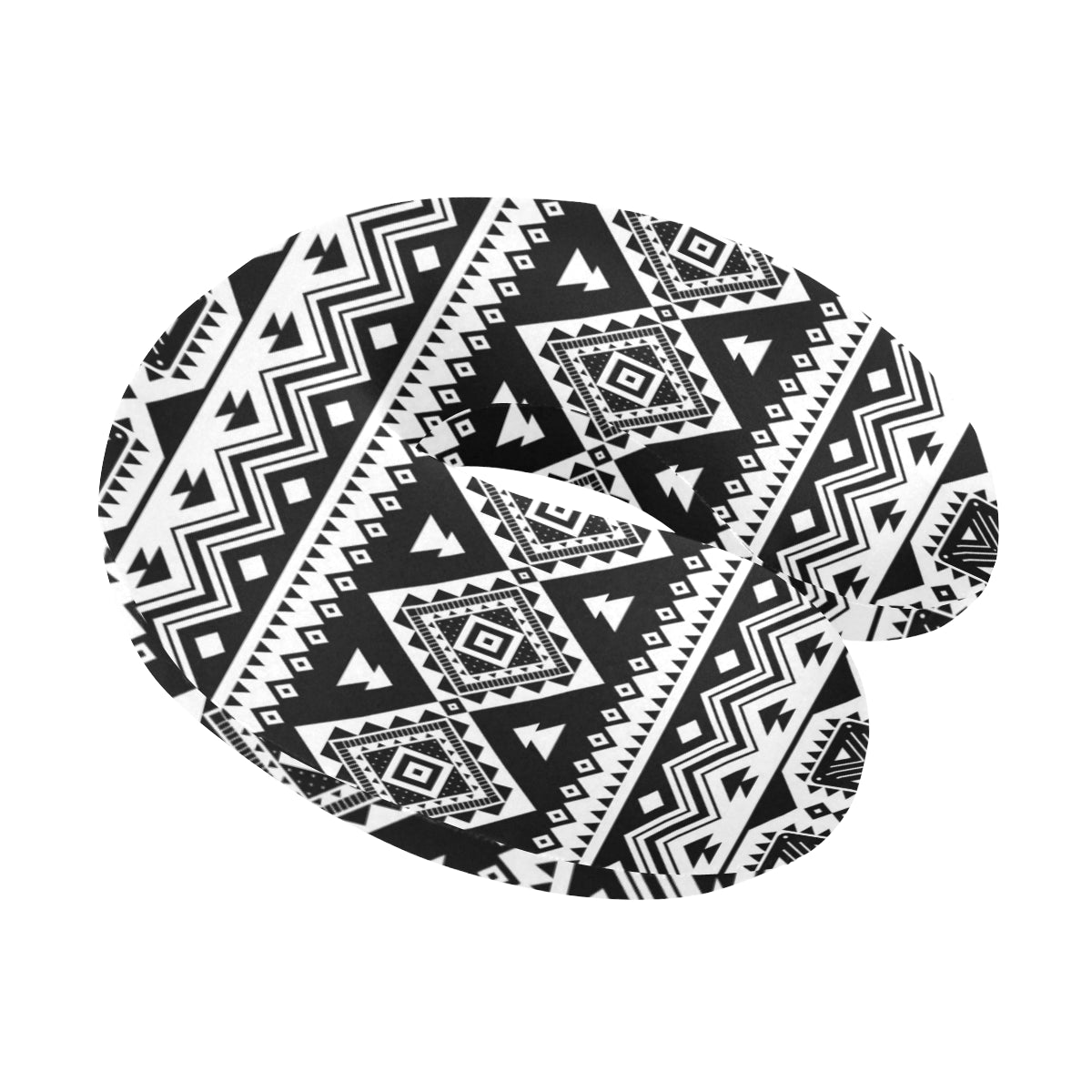Aztec Pattern Print Design 08 U-Shaped Travel Neck Pillow
