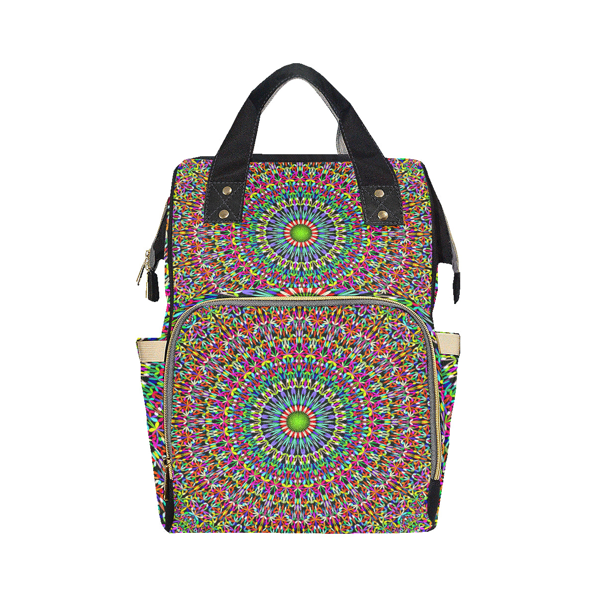 Bohemian Colorful Style Print Diaper Bag Backpack