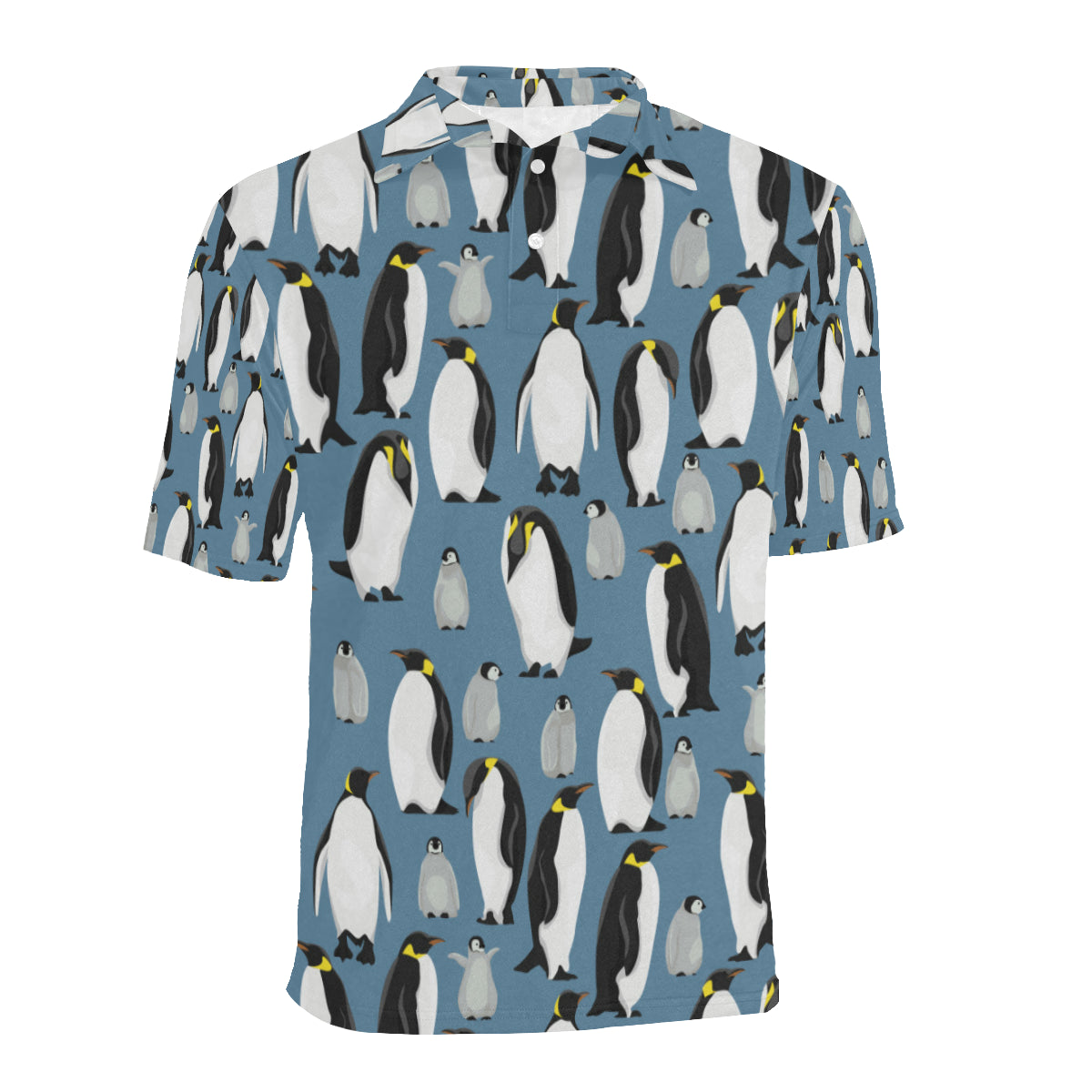 Penguin Pattern Print Design A03 Men Polo Shirt