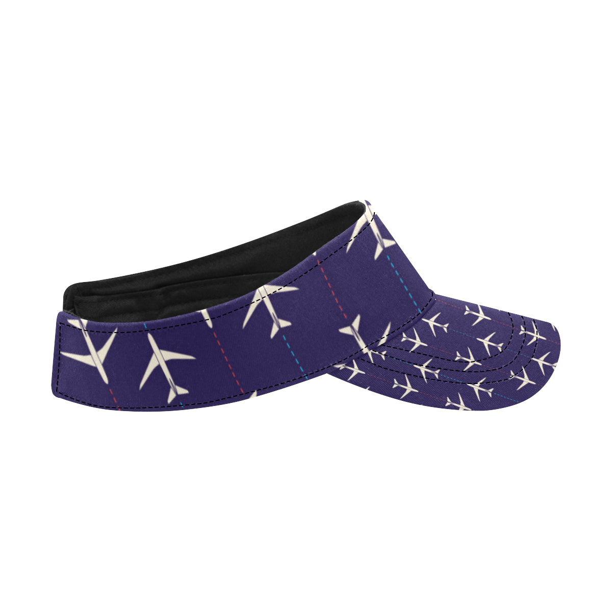Airplane Pattern Print Design 03 Unisex Sun Visor