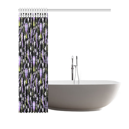 Lavender Pattern Print Design LV04 Shower Curtain