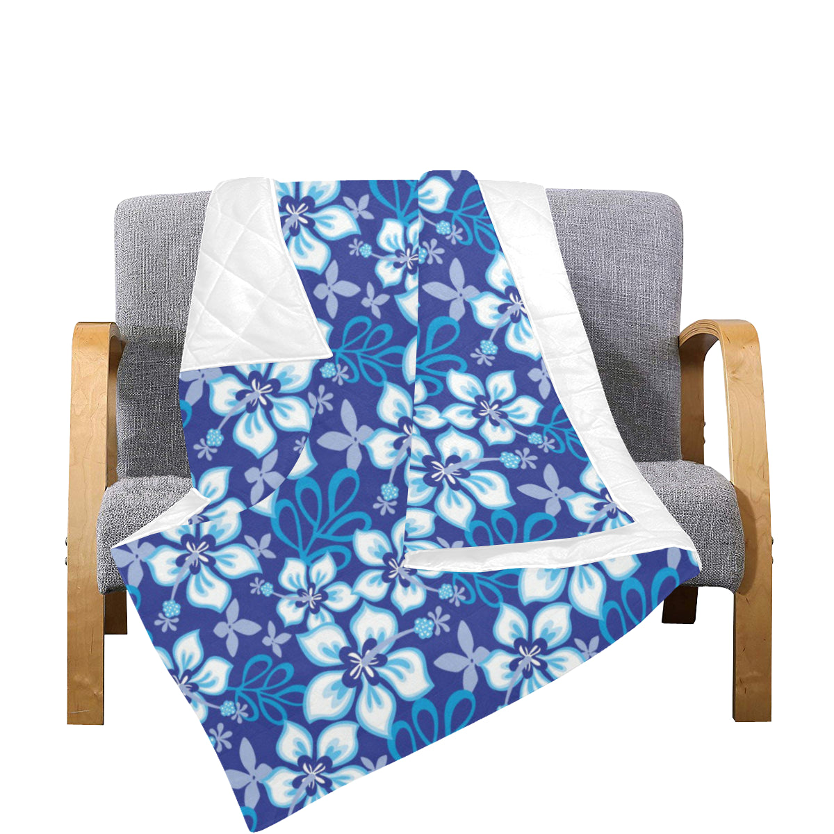 Hibiscus Pattern Print Design HB04 Premium Quilt