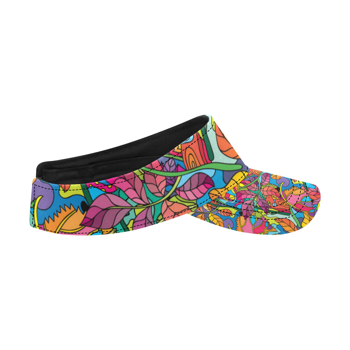Psychedelic Trippy Flower Print Unisex Sun Visor