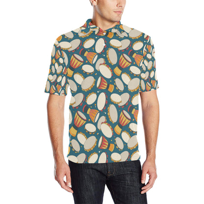 Tambourine Pattern Print Design 01 Men Polo Shirt