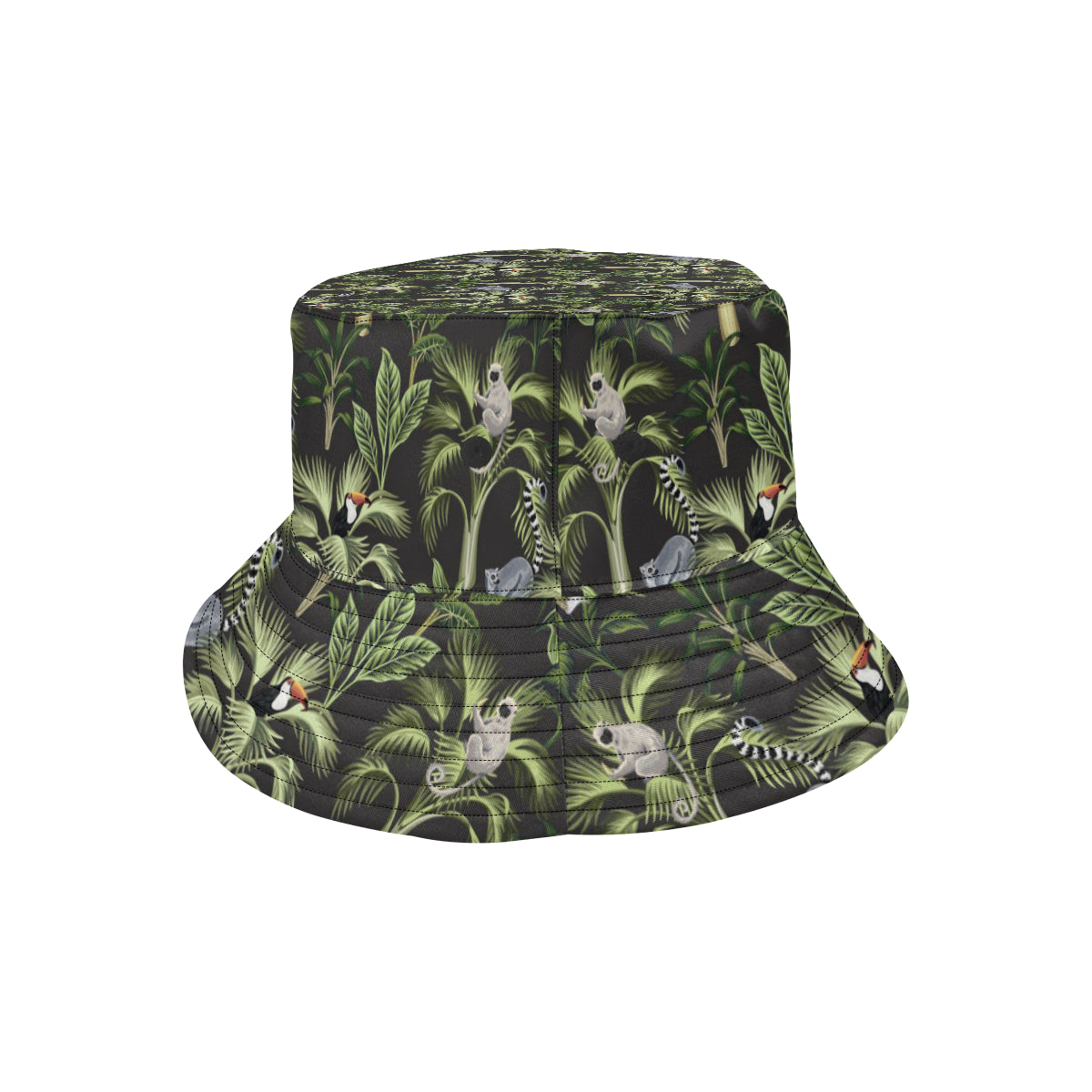 Rainforest Pattern Print Design RF05 Unisex Bucket Hat