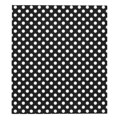 Polka Dot Black White Pattern Print Design 03 Premium Quilt