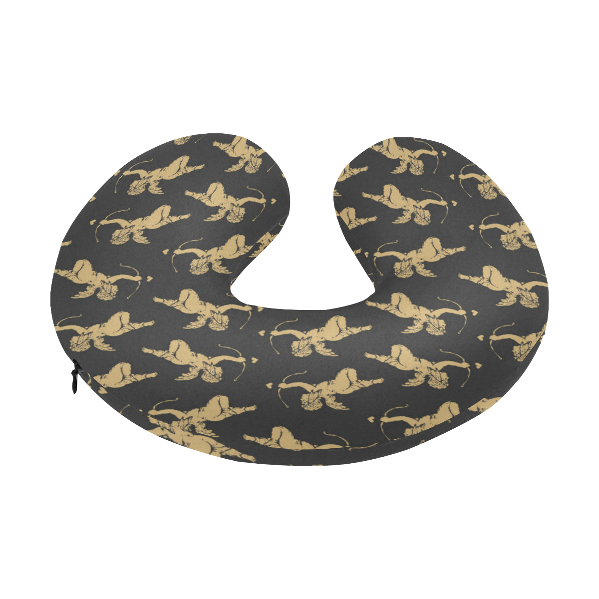 Cupid Pattern Print Design 02 U-Shaped Travel Neck Pillow