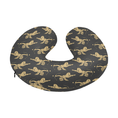Cupid Pattern Print Design 02 U-Shaped Travel Neck Pillow