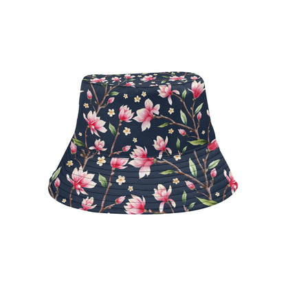 Magnolia Pattern Print Design MAG09 Unisex Bucket Hat