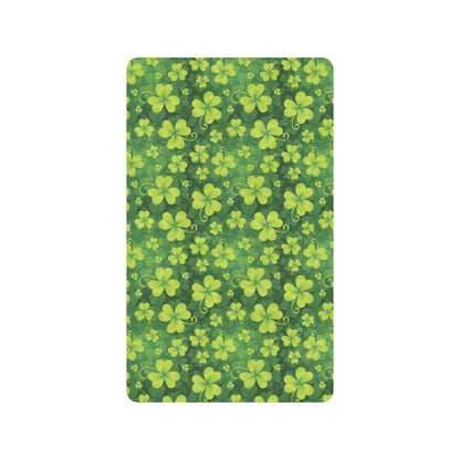 Shamrock Clover Print Rubber Doormat