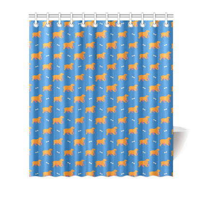 Cocker Pattern Print Design 04 Shower Curtain