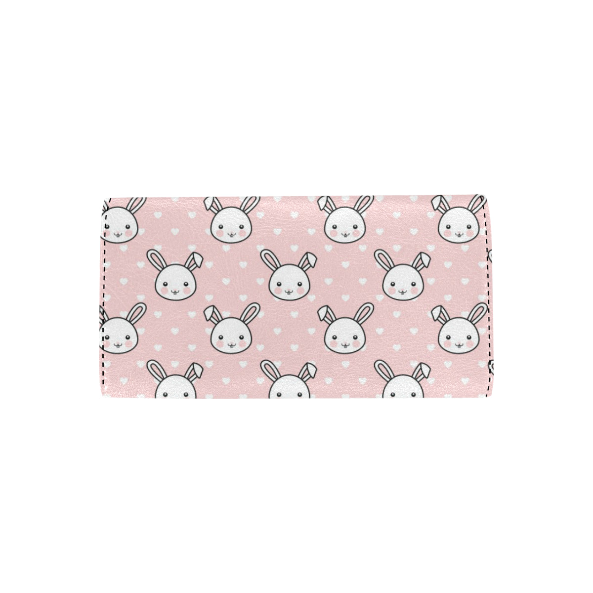 Rabbit Pattern Print Design RB02 Women's Trifold Wallet