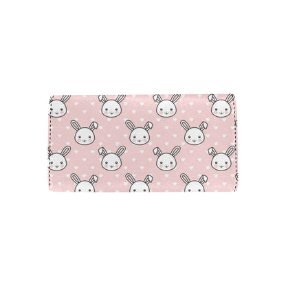 Rabbit Pattern Print Design RB02 Women's Trifold Wallet