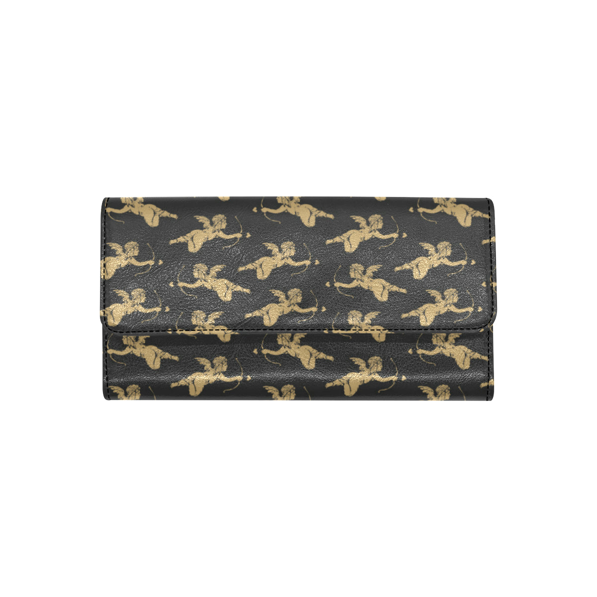 Cupid Pattern Print Design 02 Women's Trifold Wallet