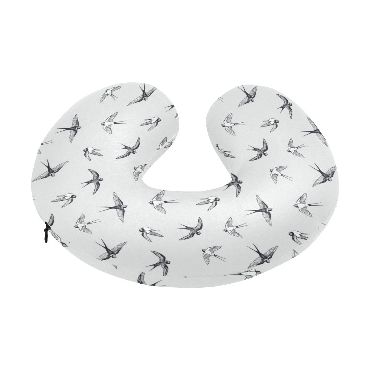 Swallow Bird Pattern Print Design 04 U-Shaped Travel Neck Pillow