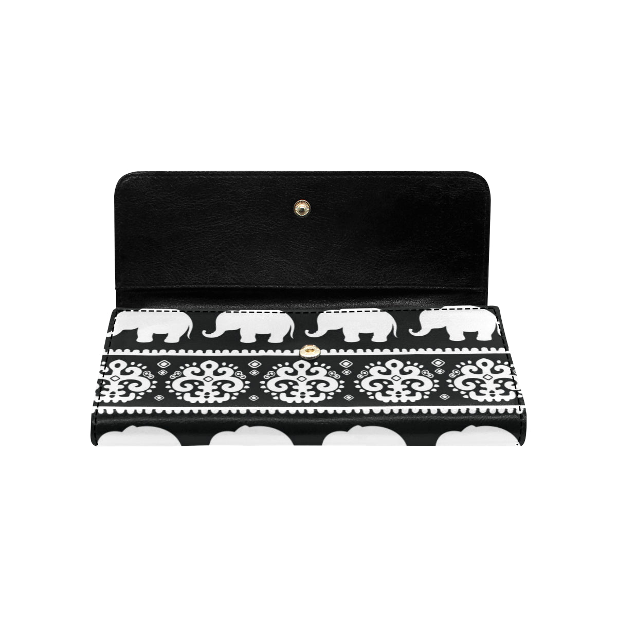 Elephant Pattern Women's Trifold Wallet