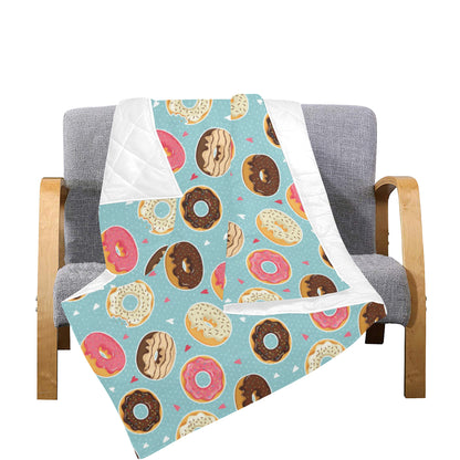 Donut Pattern Print Design DN04 Premium Quilt