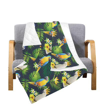 Parrot Pattern Print Design A03 Premium Quilt