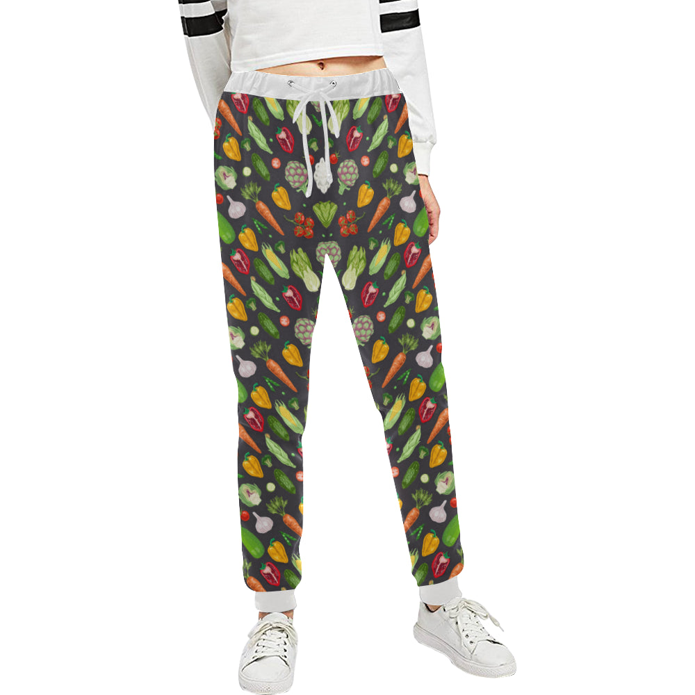 Vegan Pattern Themed Design Print Unisex Sweatpants