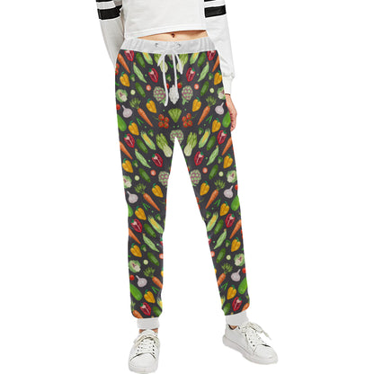 Vegan Pattern Themed Design Print Unisex Sweatpants