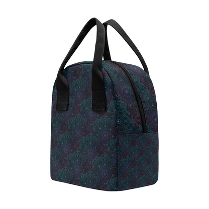Boho Floral Mandala Insulated Lunch Bag