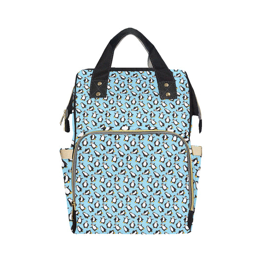 Penguin Happy Print Diaper Bag Backpack