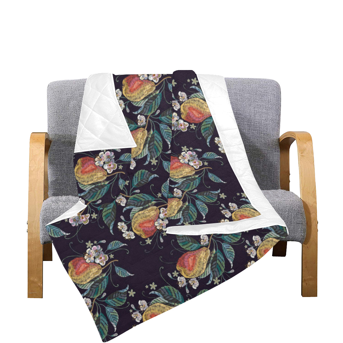Pear Pattern Print Design PE02 Premium Quilt