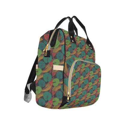 KOI Fish Pattern Print Design 01 Diaper Bag Backpack