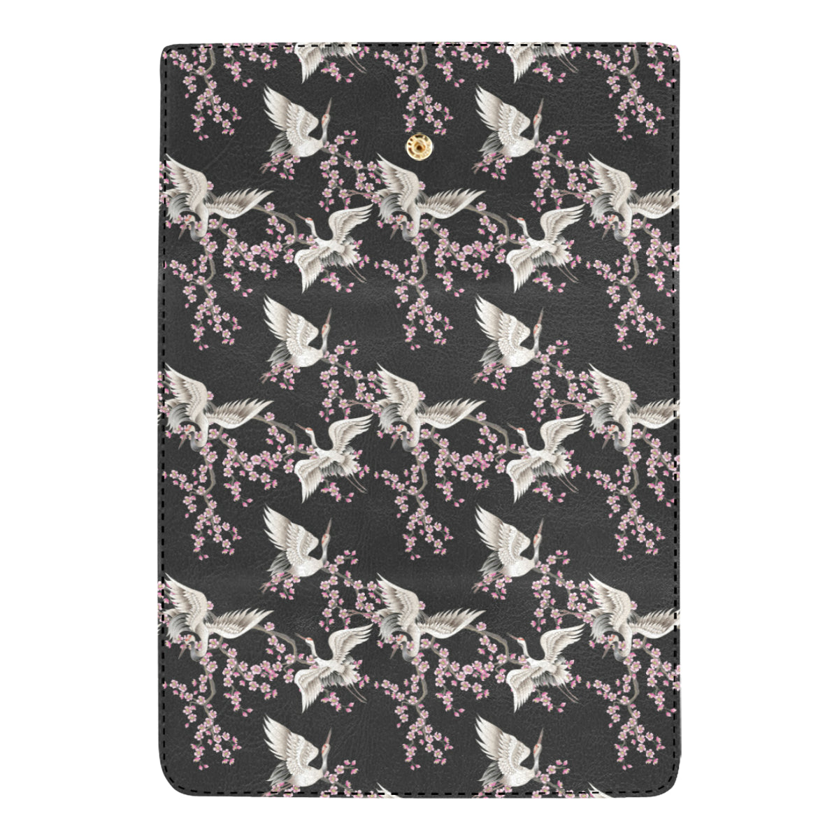 Crane Pattern Print Design 01 Women's Trifold Wallet