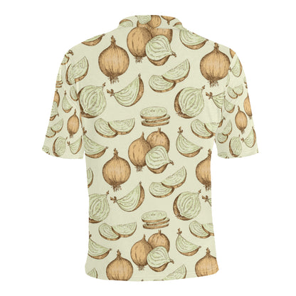 Onion Pattern Print Design A02 Men Polo Shirt