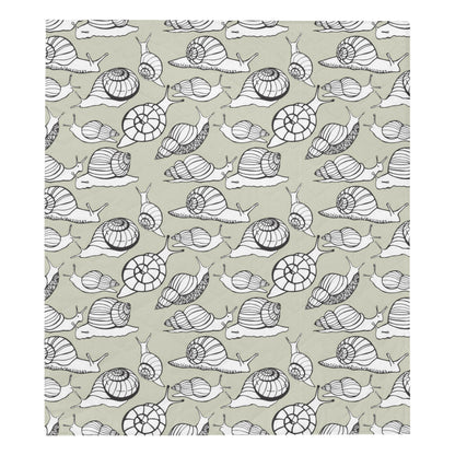 Snail Pattern Print Design 03 Premium Quilt