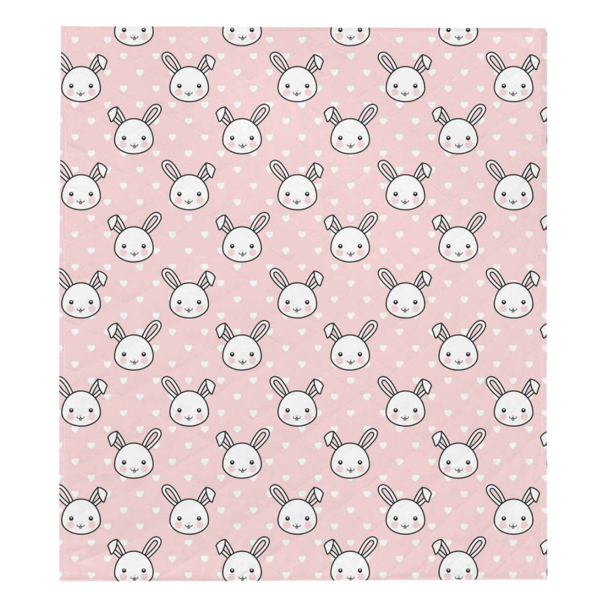 Rabbit Pattern Print Design RB02 Premium Quilt